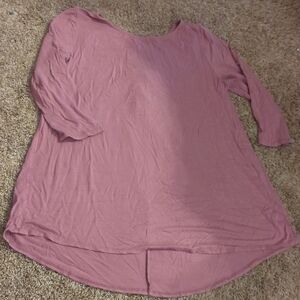 Amelia James Dusty Rose Tunic Top